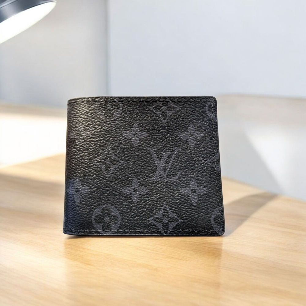 Louis Vuitton Black Leather Card Holder